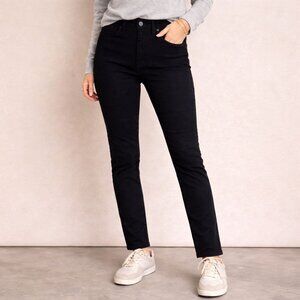 Madewell 10" High Rise Skinny Jeans Black Dark Wash Womens 30 Stretch Denim